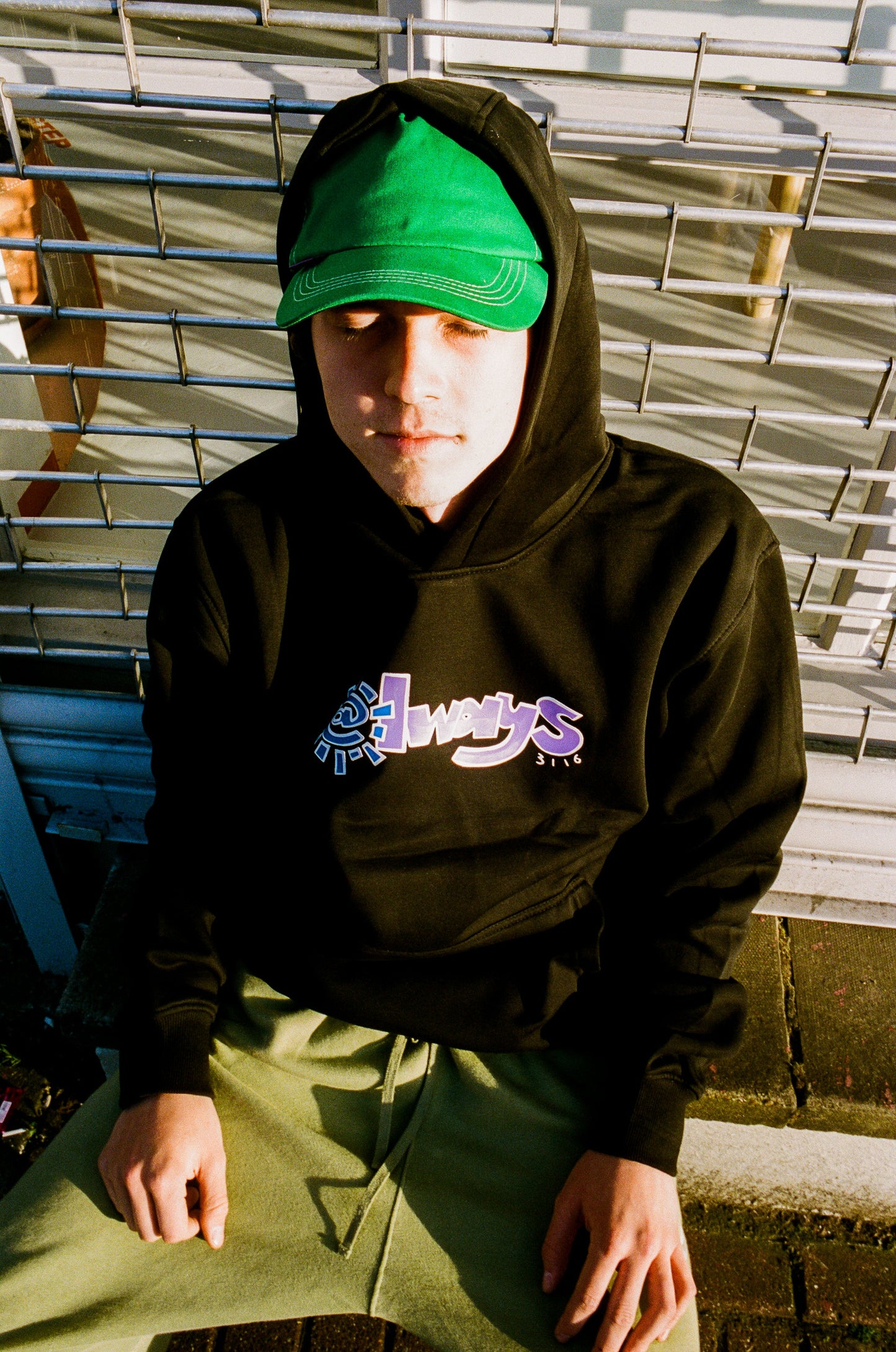 low key purple label cap - green