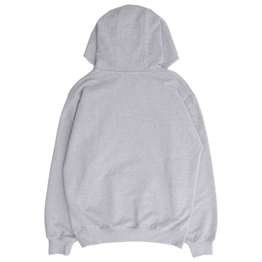 stencil applique hoodie - grey