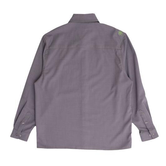 school disco long sleeve shirt - dark grey