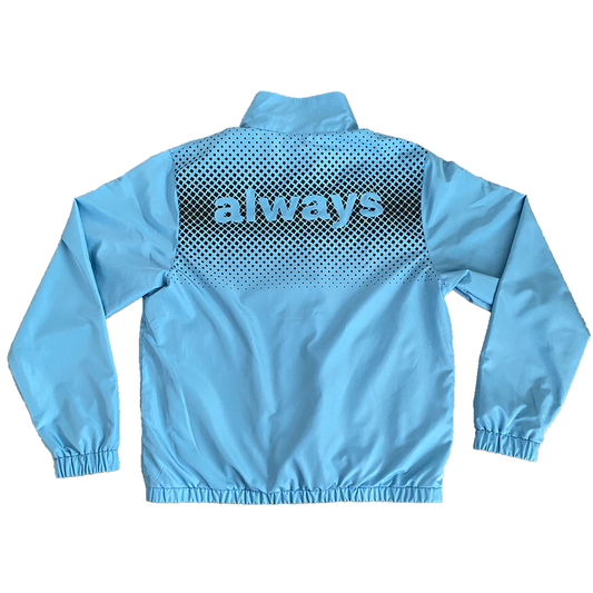 reversible track jacket - blue / grey