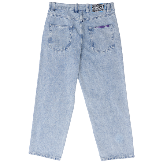 purple label denim jeans - stone wash blue