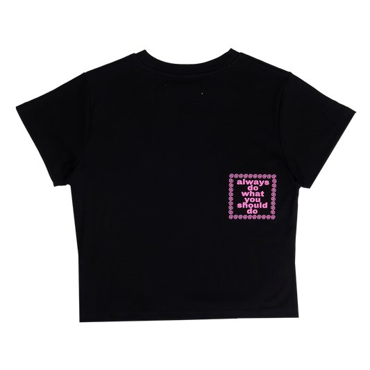 baby he@rt tshirt - black