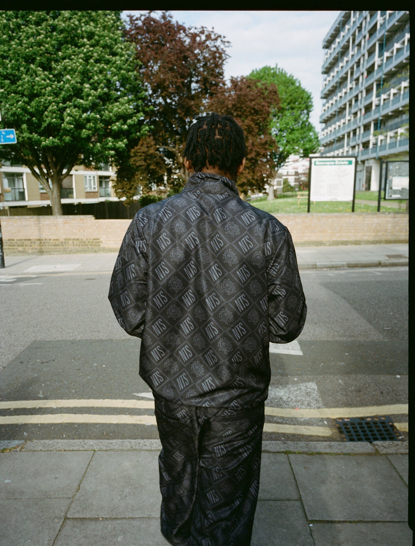 NTS x always trackpant - black/silver