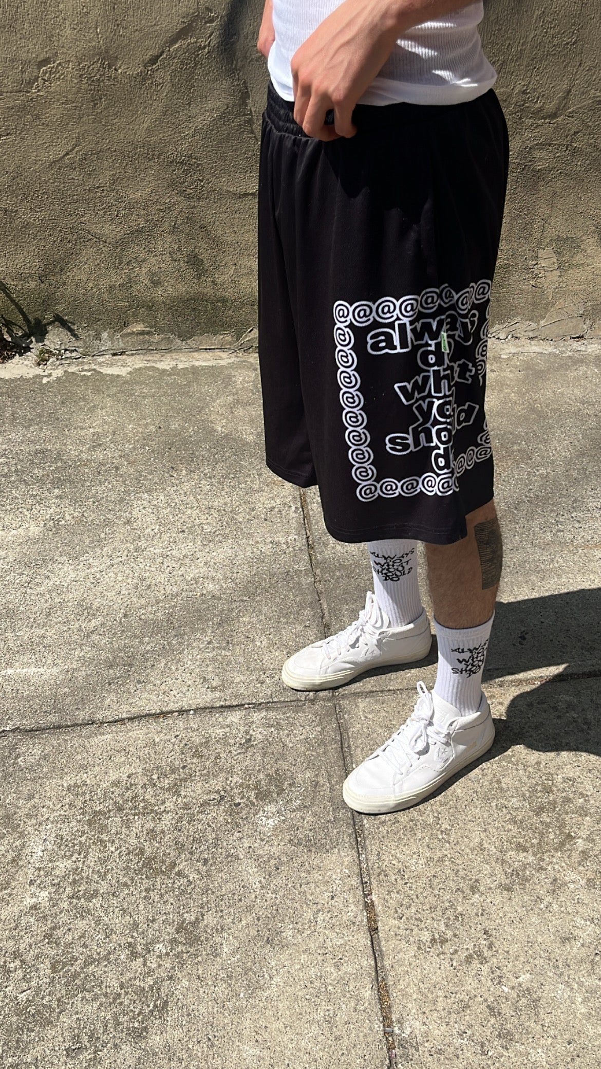 black court shorts - big adwysd