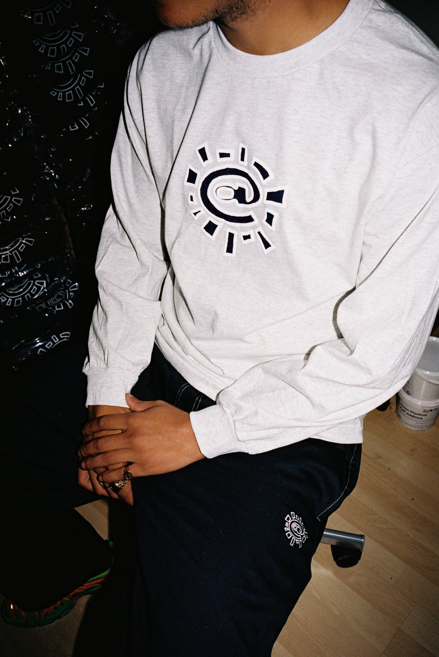 grey long sleeve @sun t-shirt