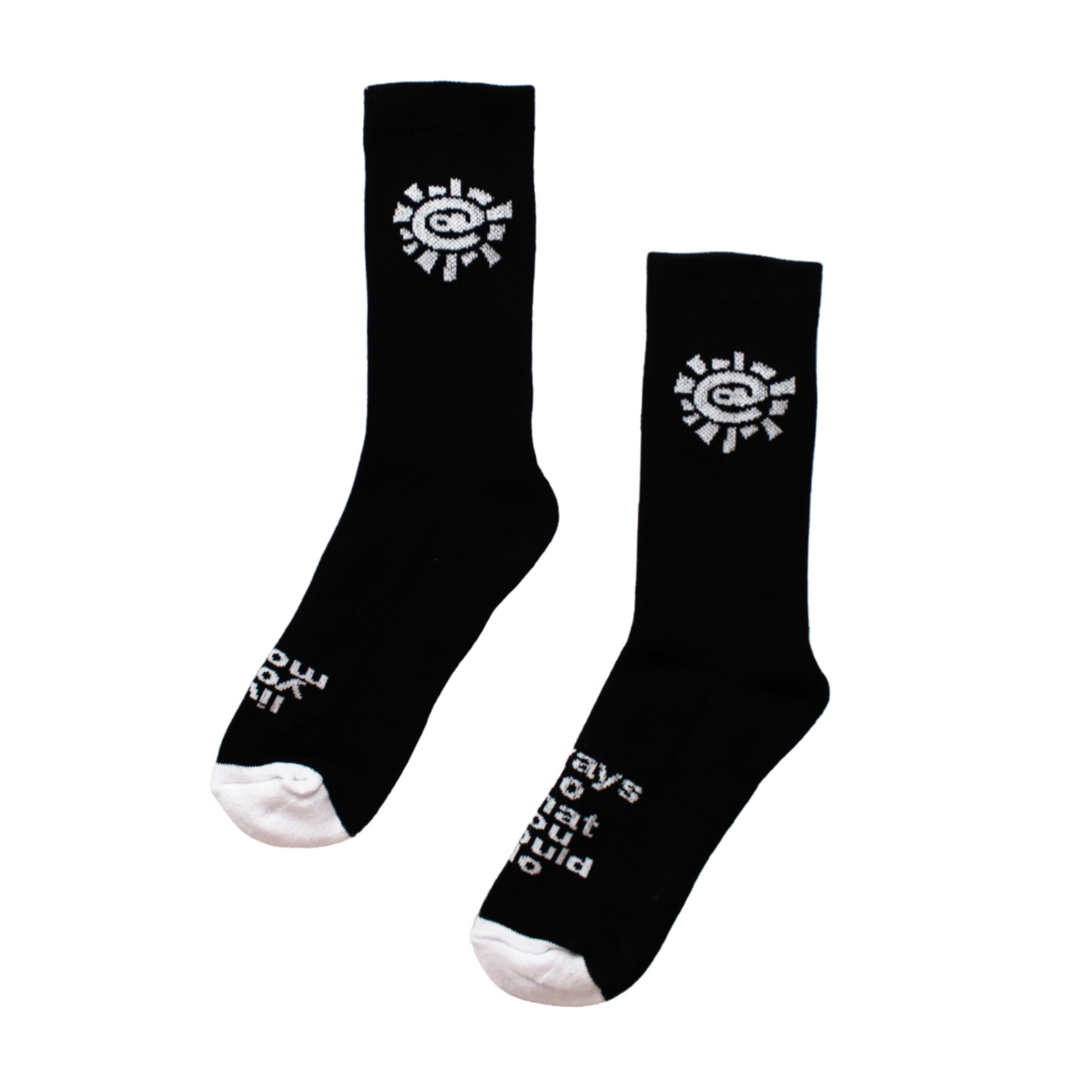 @ sun sock - black