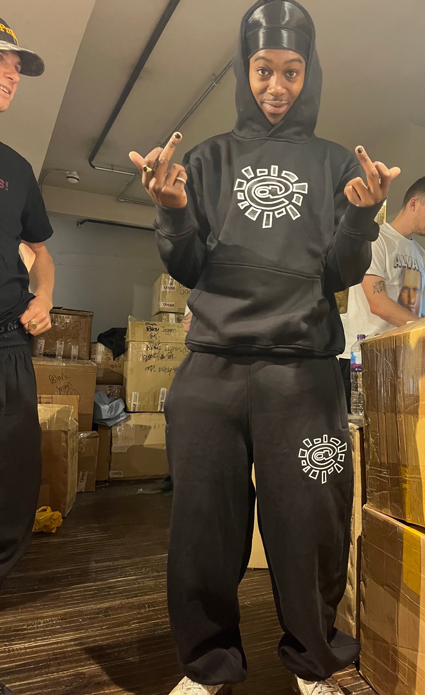 rel@xed black jogger