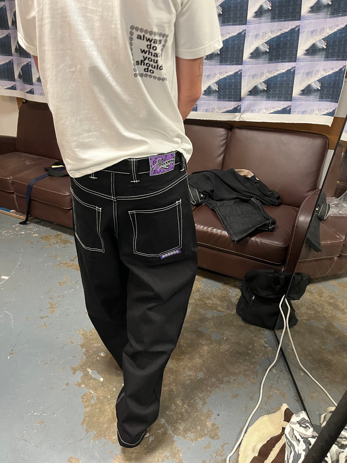 unisex low key purple label denim