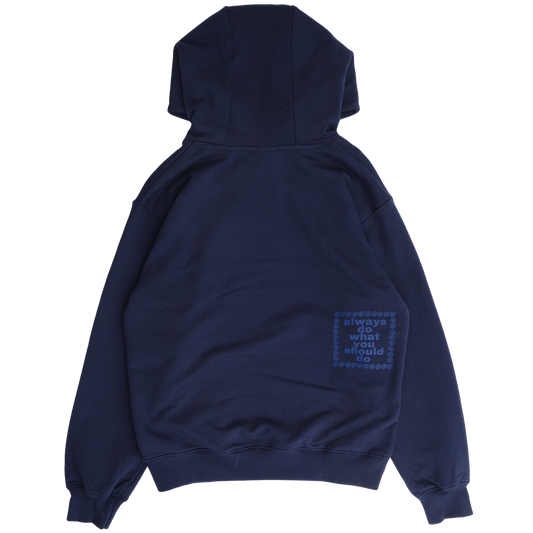 scribble @sun hoodie - navy