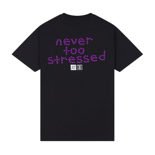 NTS x always never too stressed tshirt - black