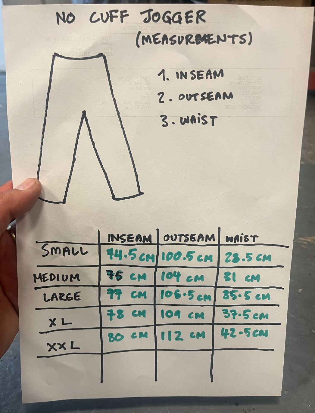 premium no cuff jogger - blue