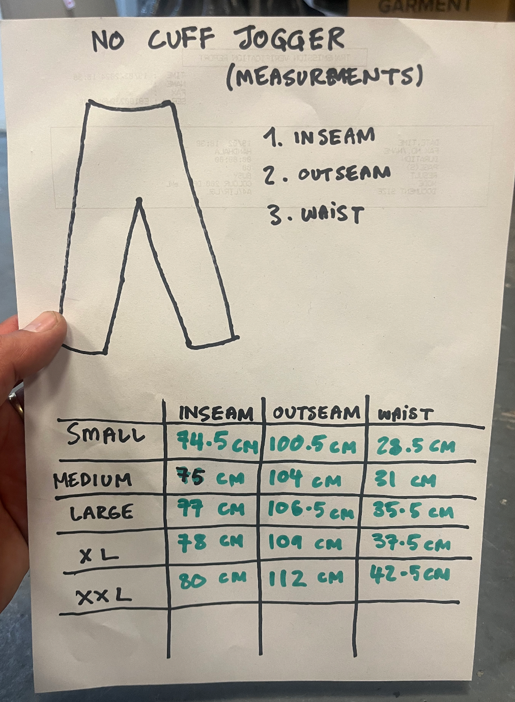 premium no cuff jogger - black