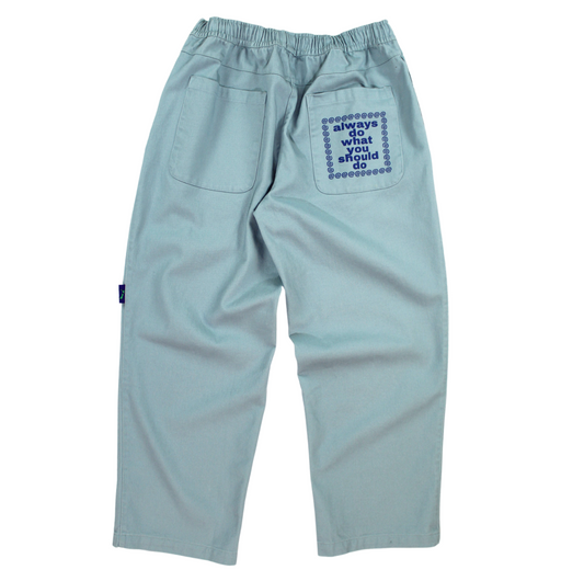 relaxed skate pant blue