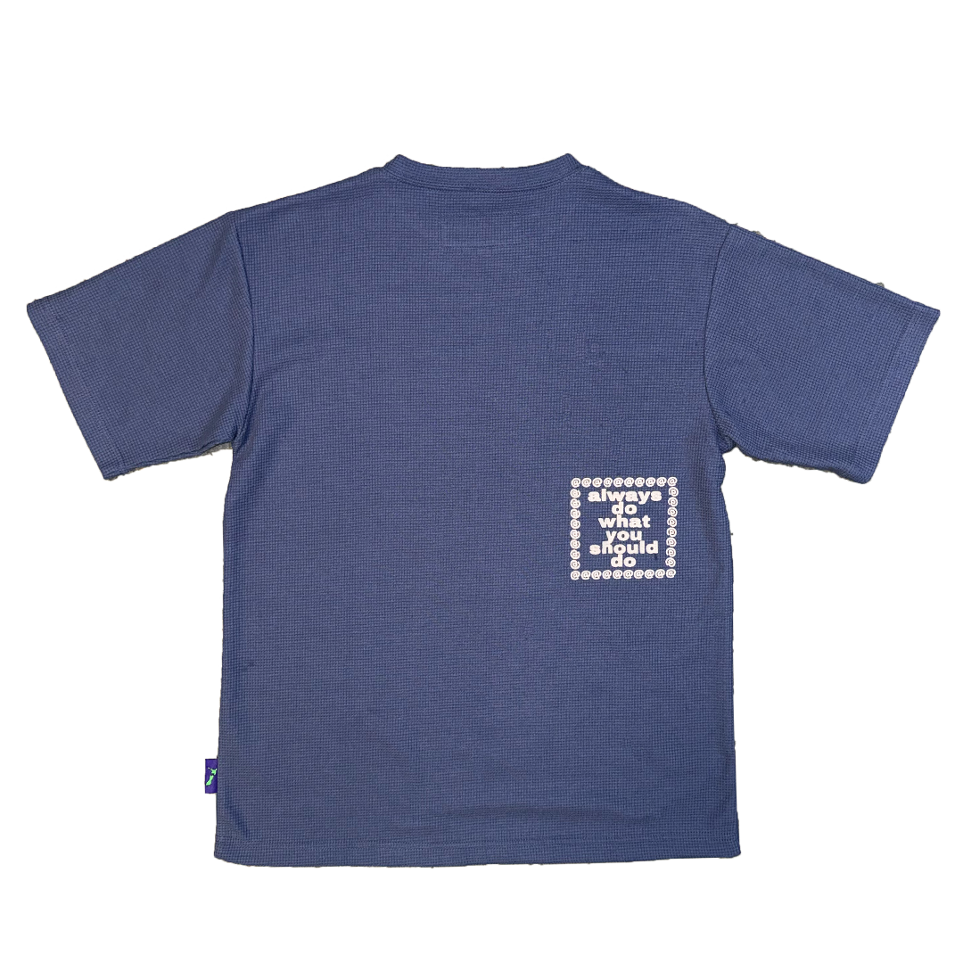waffle @sun tshirt - navy