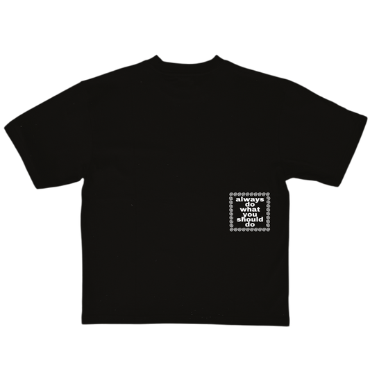 star up tshirt - black