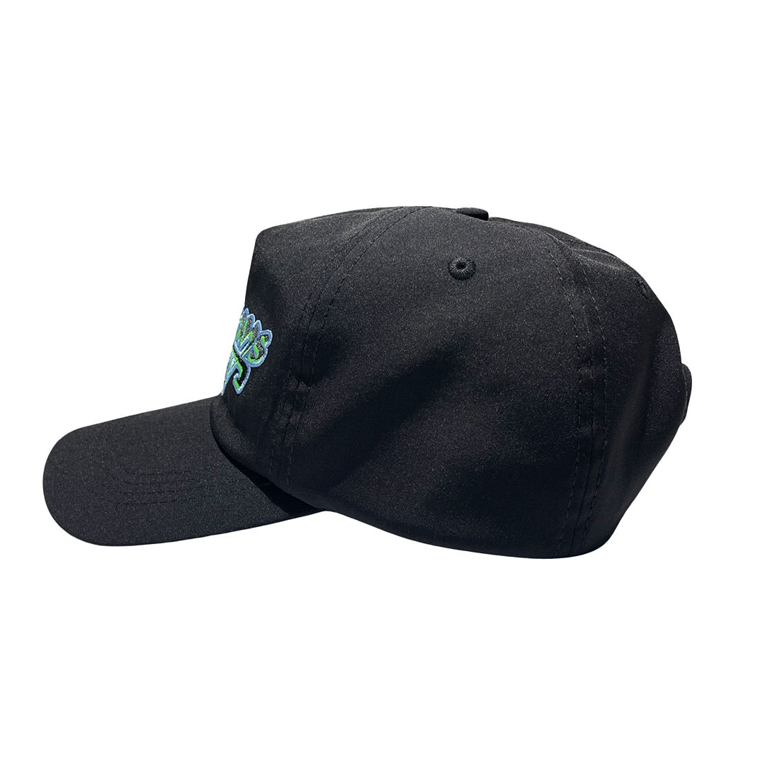 script logo cap - black