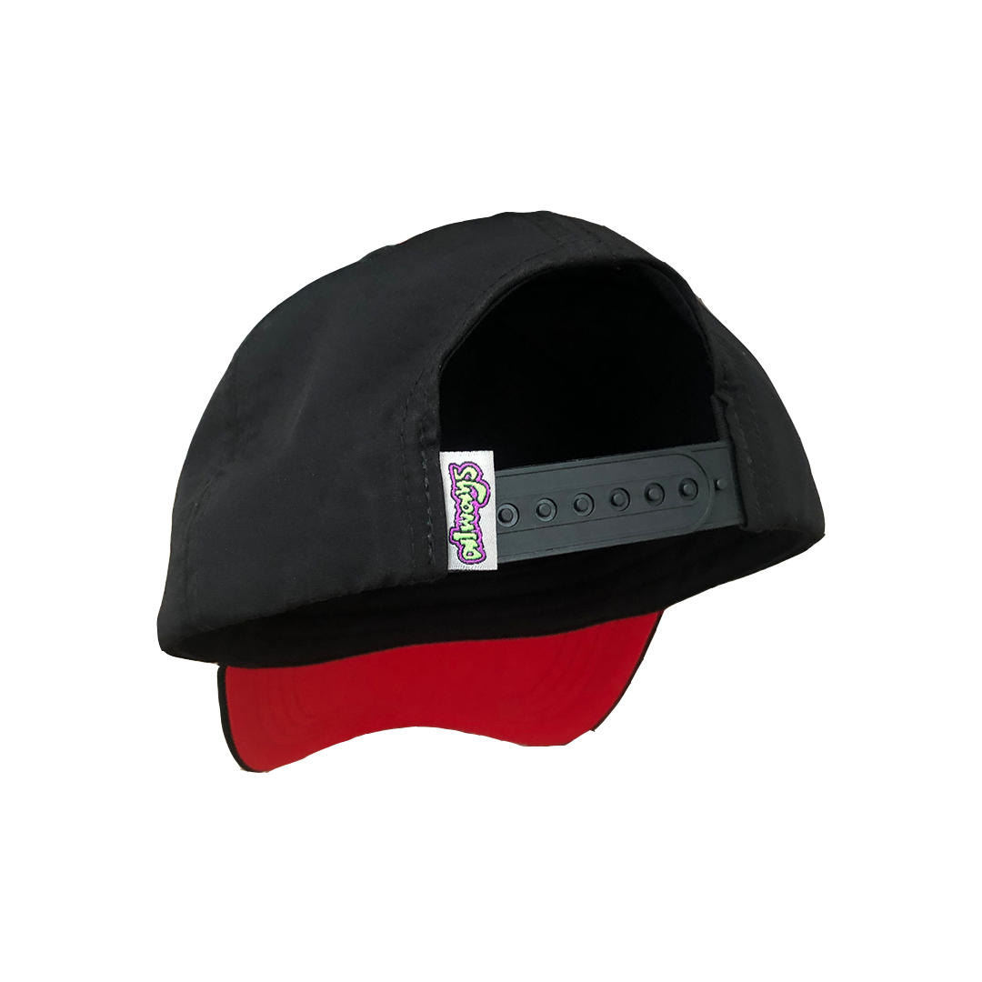 black nylon cap