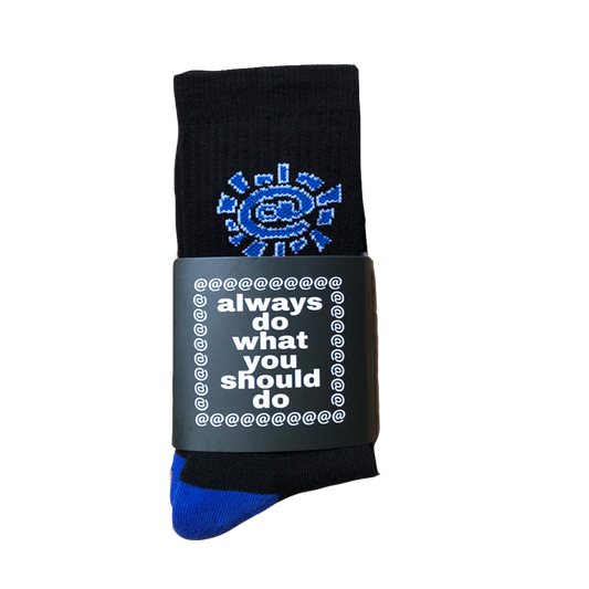 black / blue @sun sock