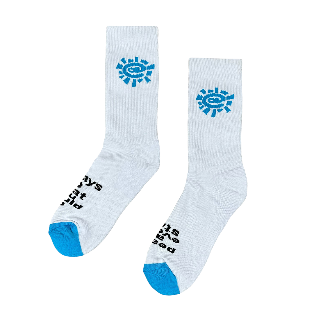 @sun sock - light blue