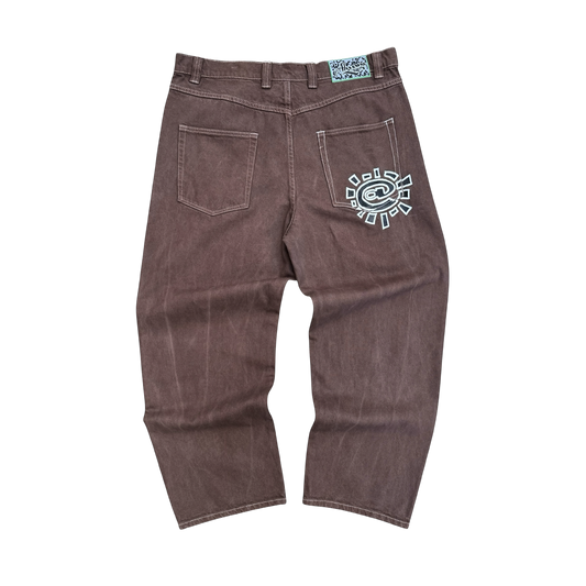 unisex denim @ sun - brown