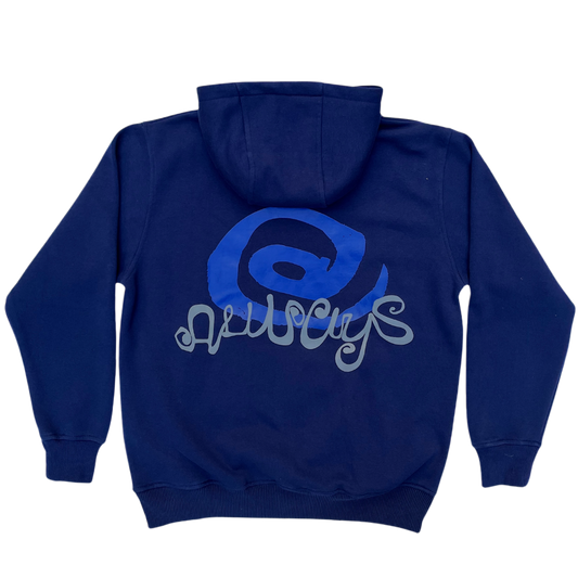 curl logo hoodie - navy