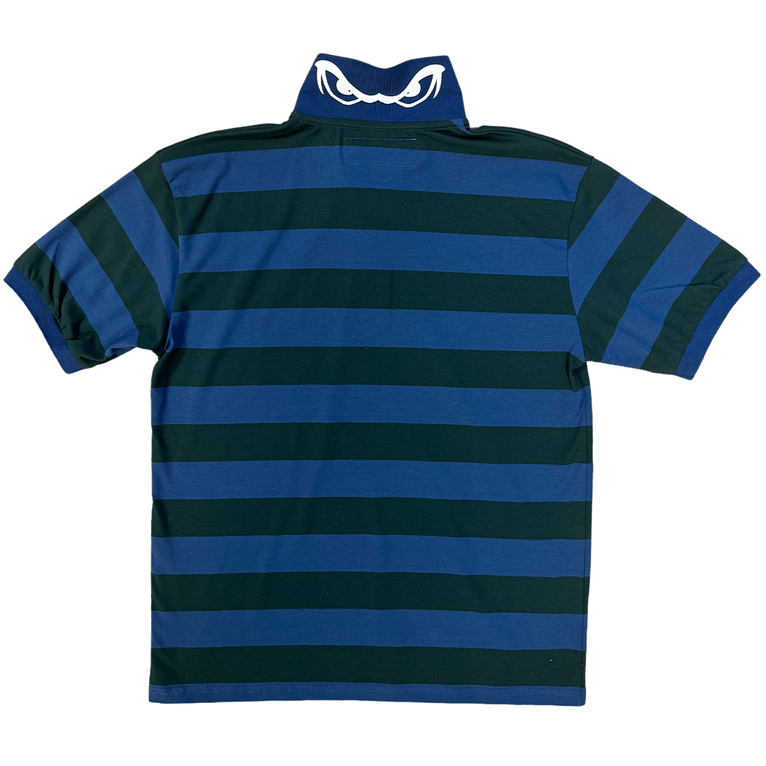 educated polo - navy/green