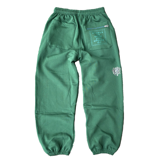 rel@xed forrest green jogger