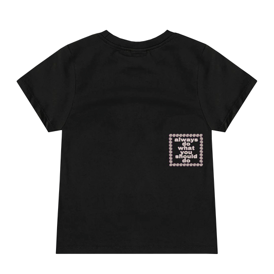 goth shane baby tee - black