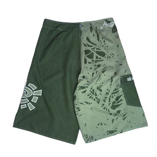 A.I boardshorts - green leaf
