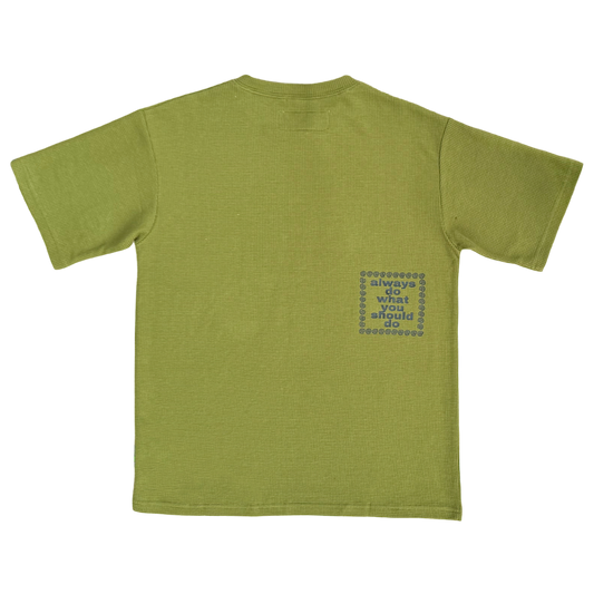 waffle @sun tshirt - gold green