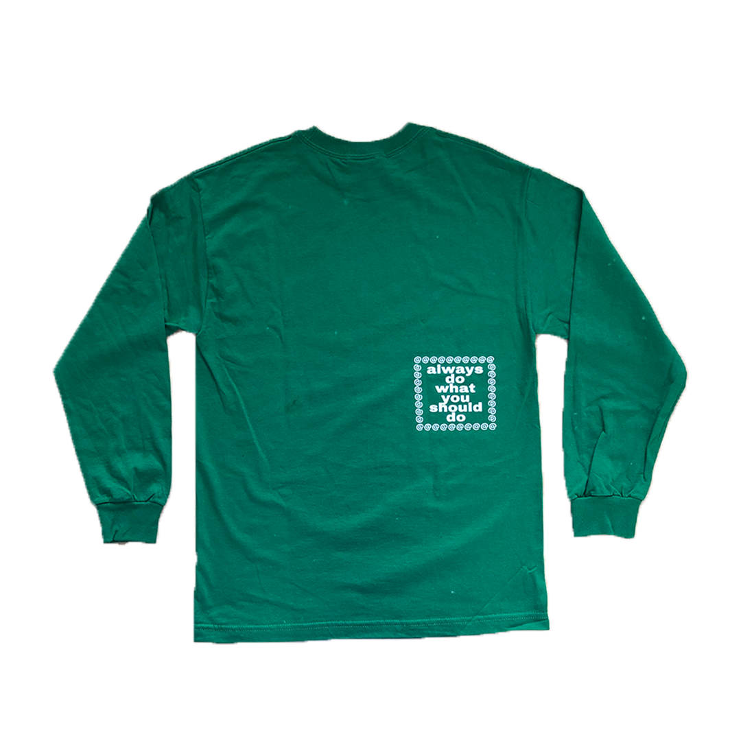 green long sleeve @sun t-shirt