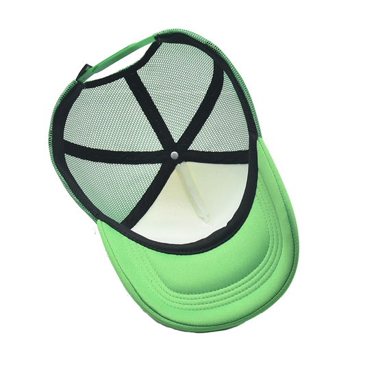 green keychain trucker cap