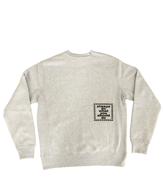 wise reading sun grey crew