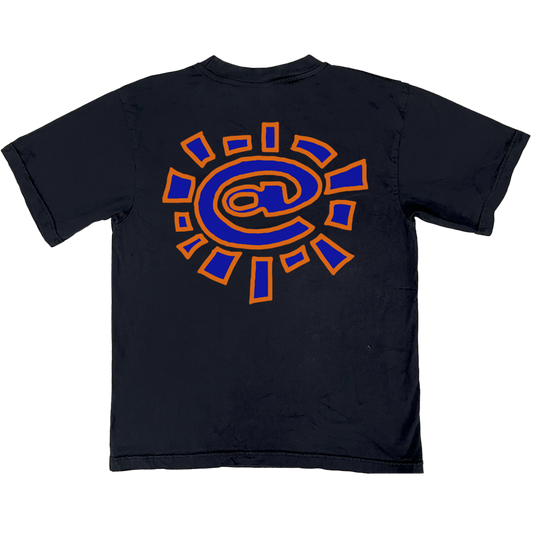 always quiky tshirt - black/orange/blue