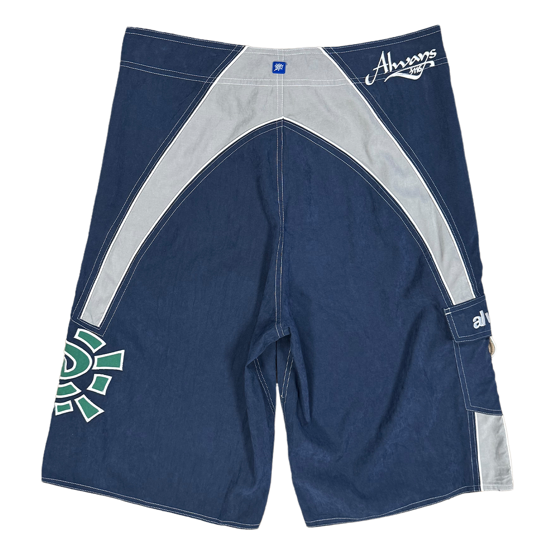 AI board shorts - navy / silver