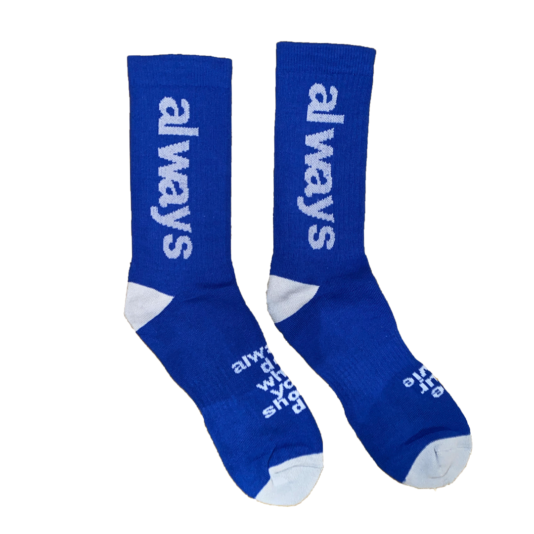 navy always sock