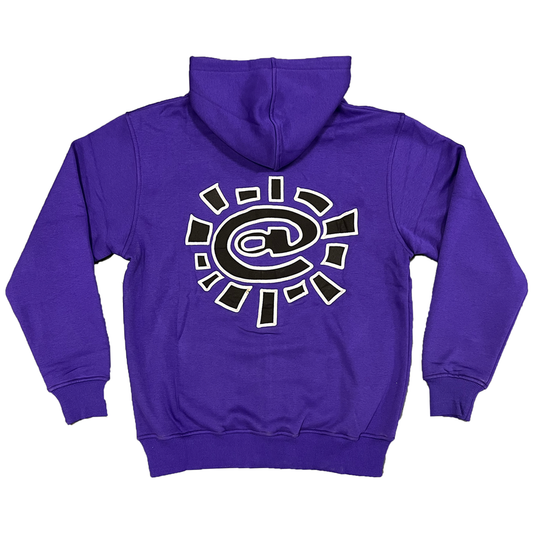 always up purple zip up hoodie