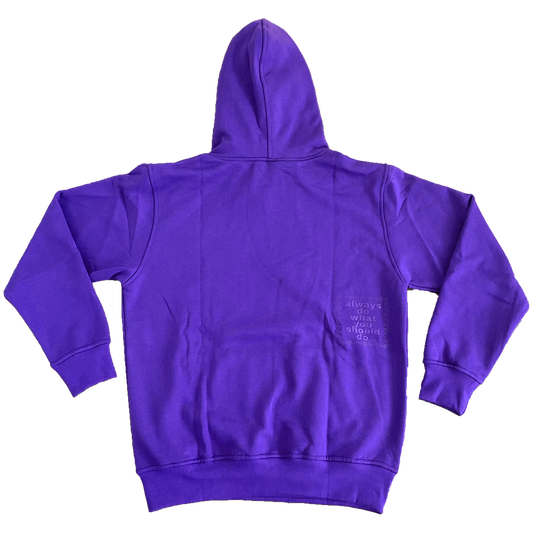 purple small embroid @sun hoodie