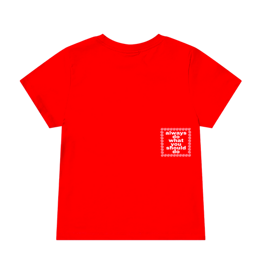 goth shane baby tee - red