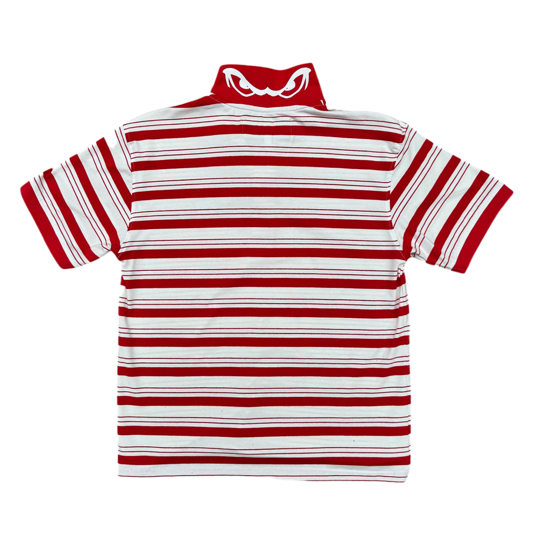 educated polo - red/white