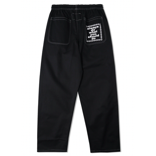 rel@xed skate pant - black
