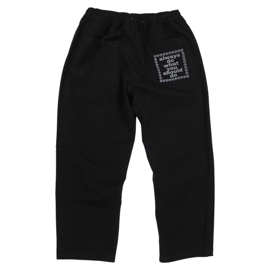 relaxed skate pant black