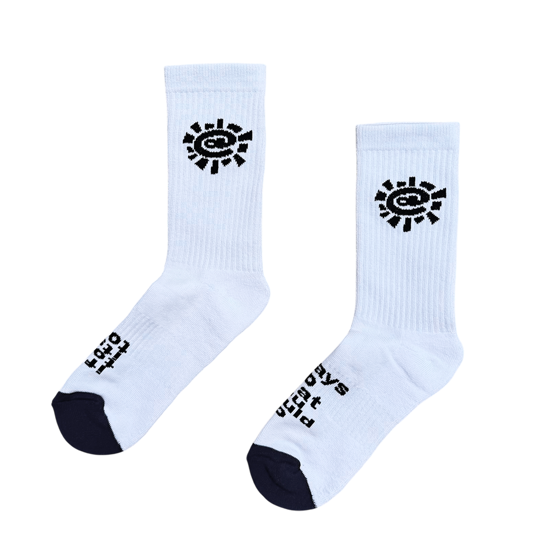 @sun sock - white