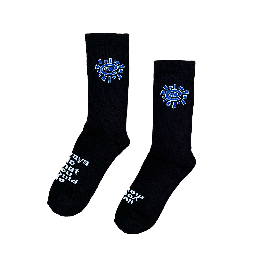 @ sun sock - blue/black