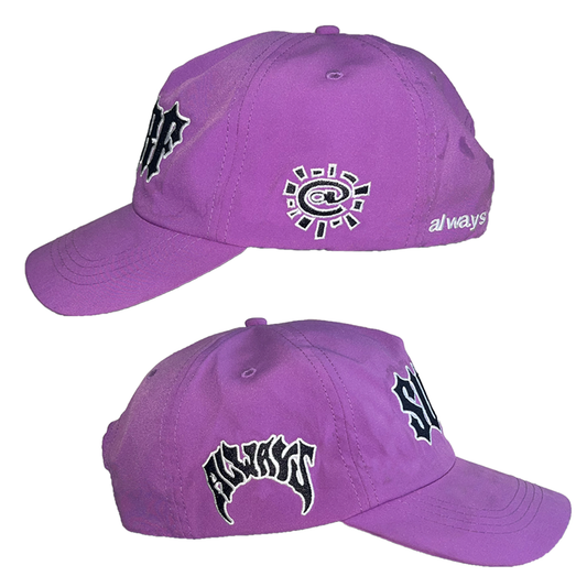 nylon surf cap - purple