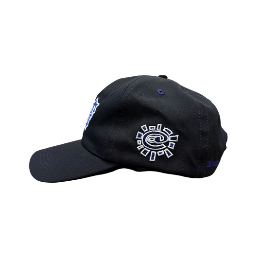 nylon surf up cap black