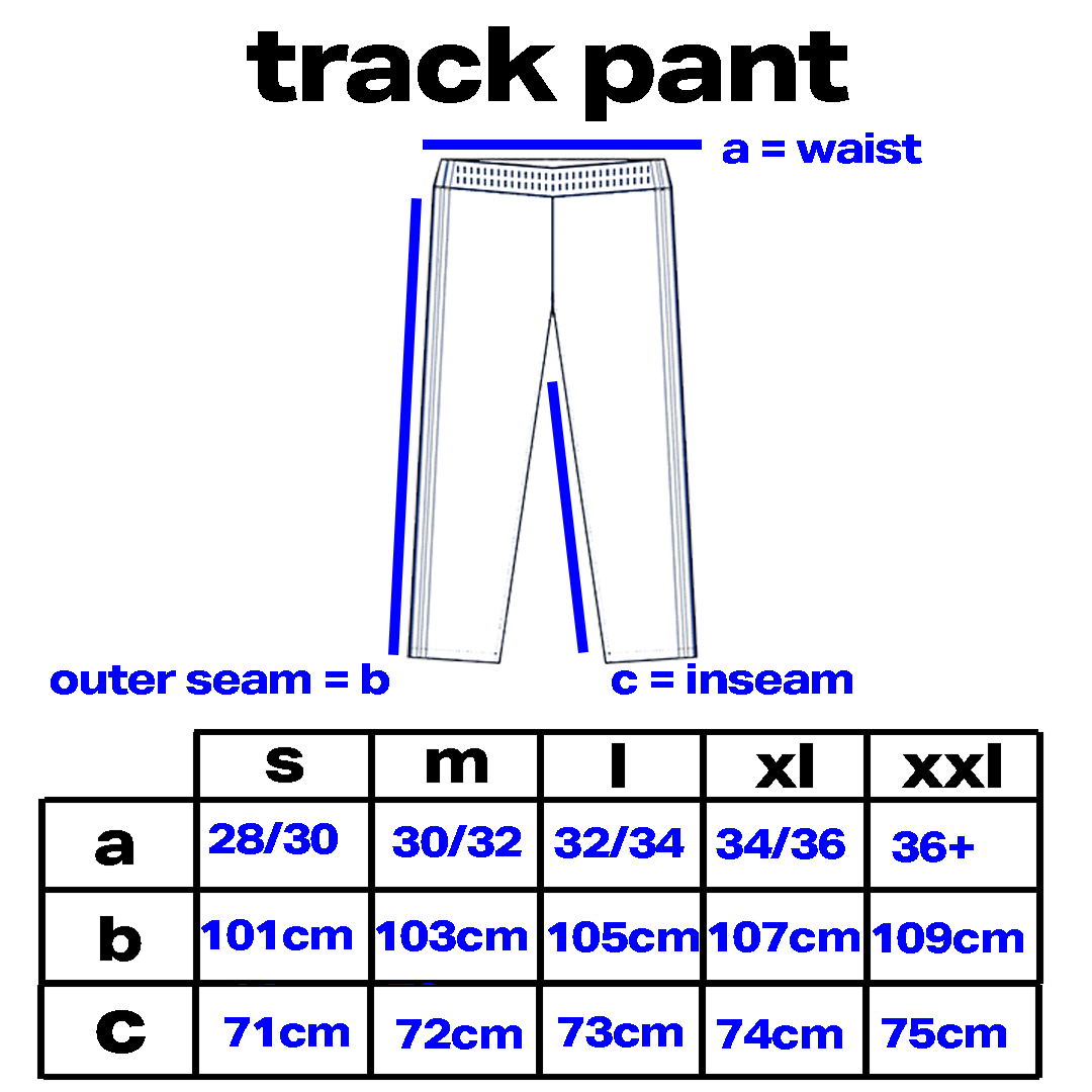 reversible track pant - black / yellow