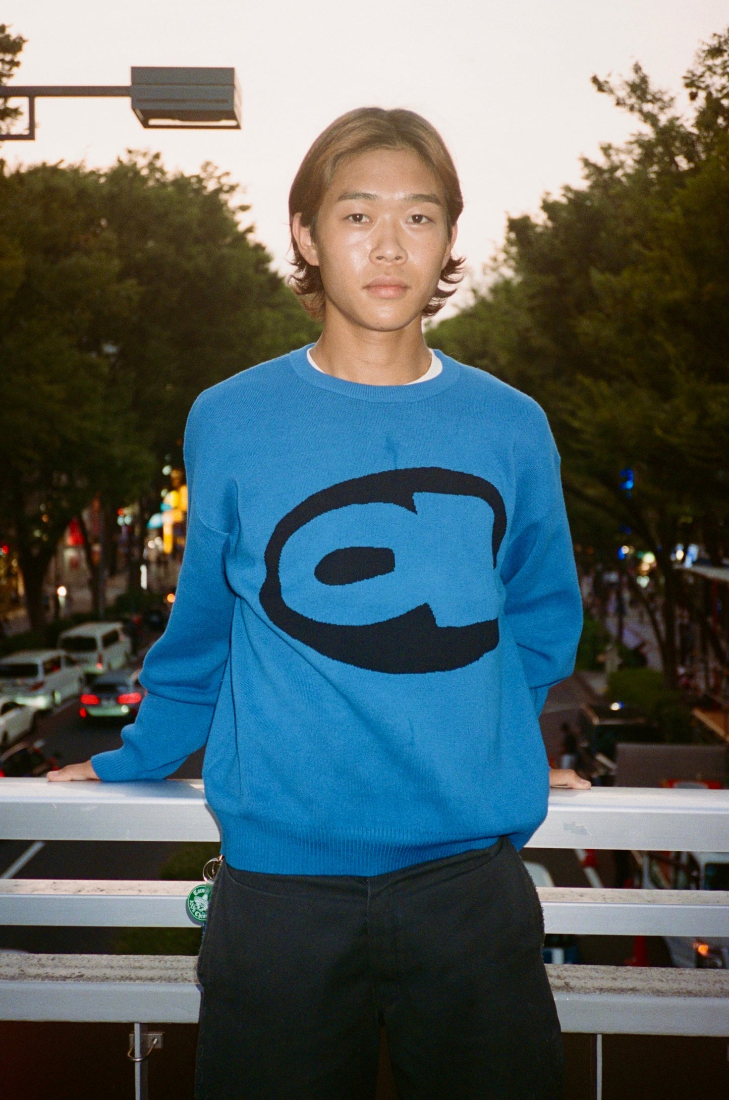 aye knitted jumper - royal blue