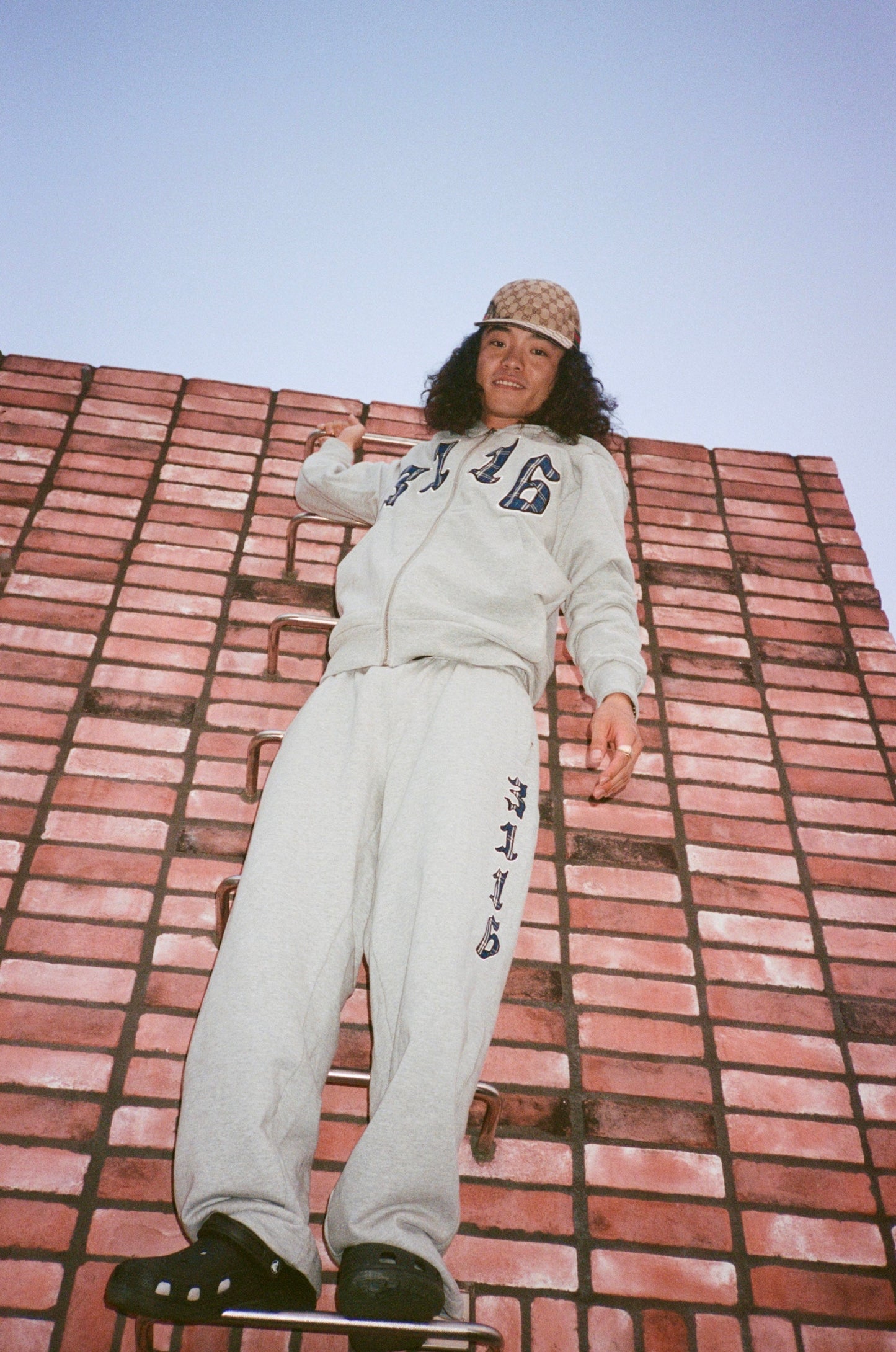 3116 open cuff joger - grey