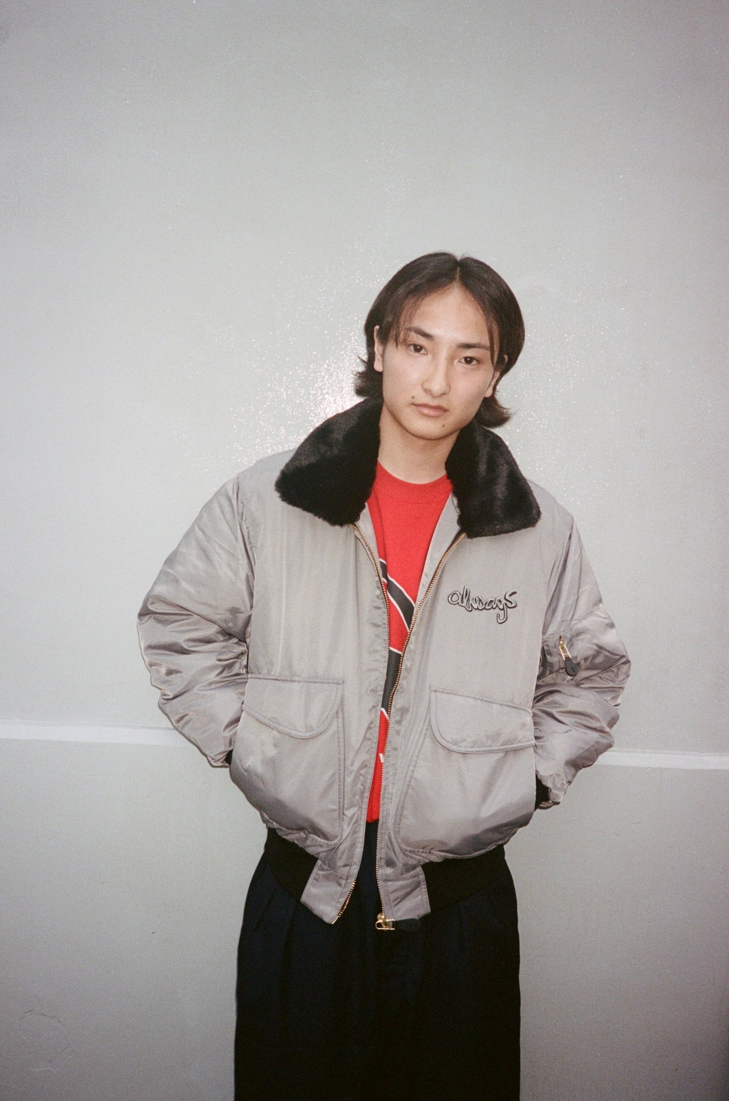 g-15 nylon jacket - grey
